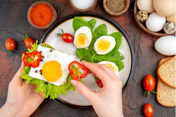 Una receta ideal para hacer déficit calórico con huevo.