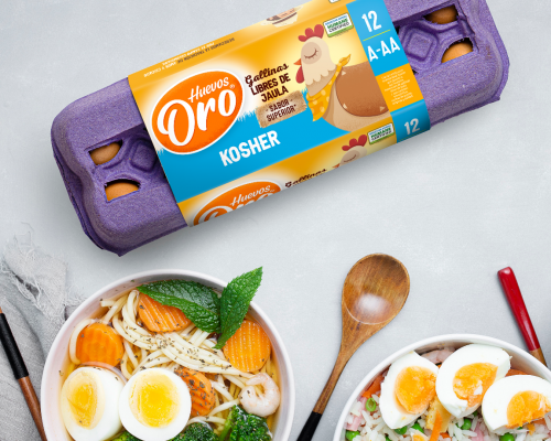 Huevos y comidas variadas para una alimentación sana