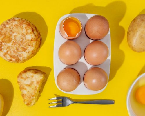 huevos y tortillas para una dieta hiperpotéica